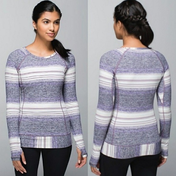 lululemon athletica Tops - Lululemon stripes long sleeves pull over